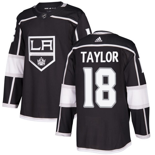 Adidas Men Los Angeles Kings #18 Dave Taylor Black Home Authentic Stitched NHL Jersey